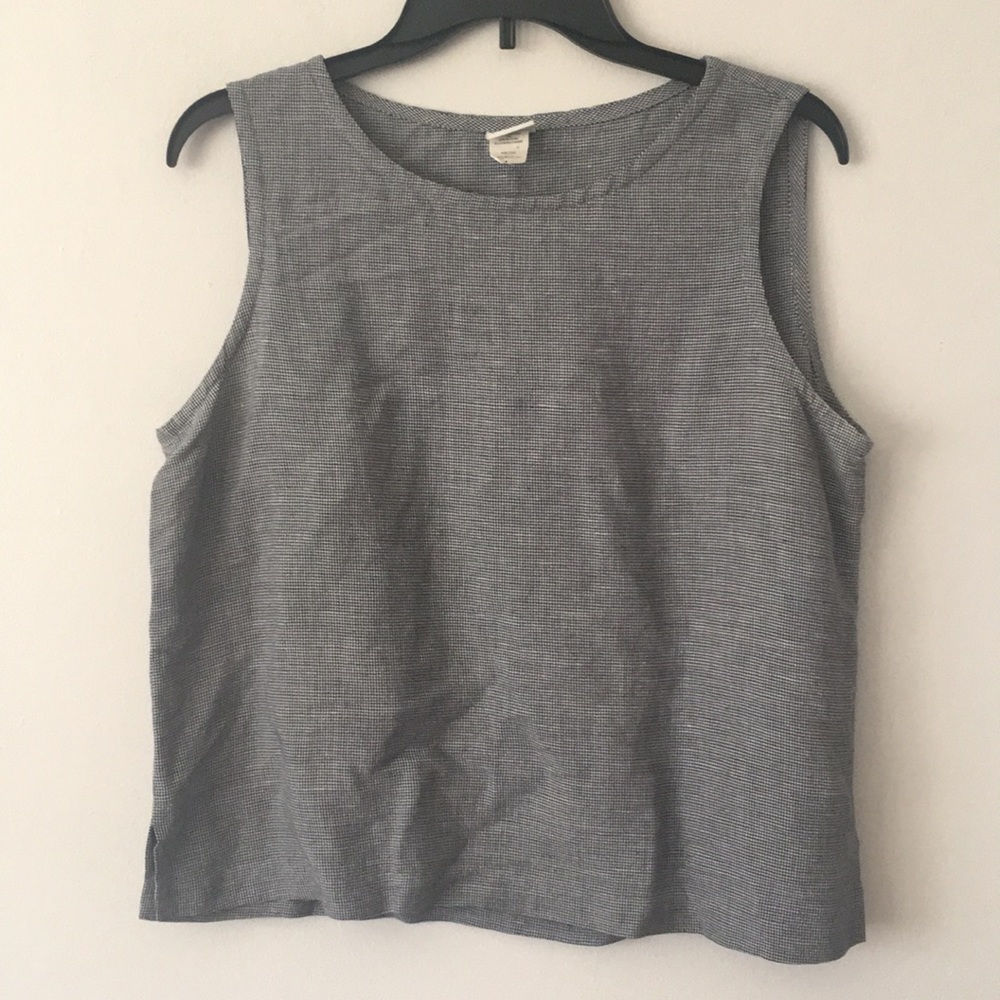 Eileen Fisher linen blend Dressy tank top. Medium